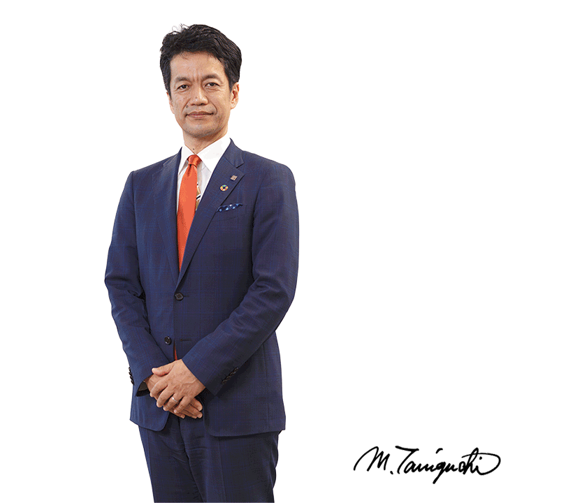 TANIGUCHI Masahiro, TOA President, CEO